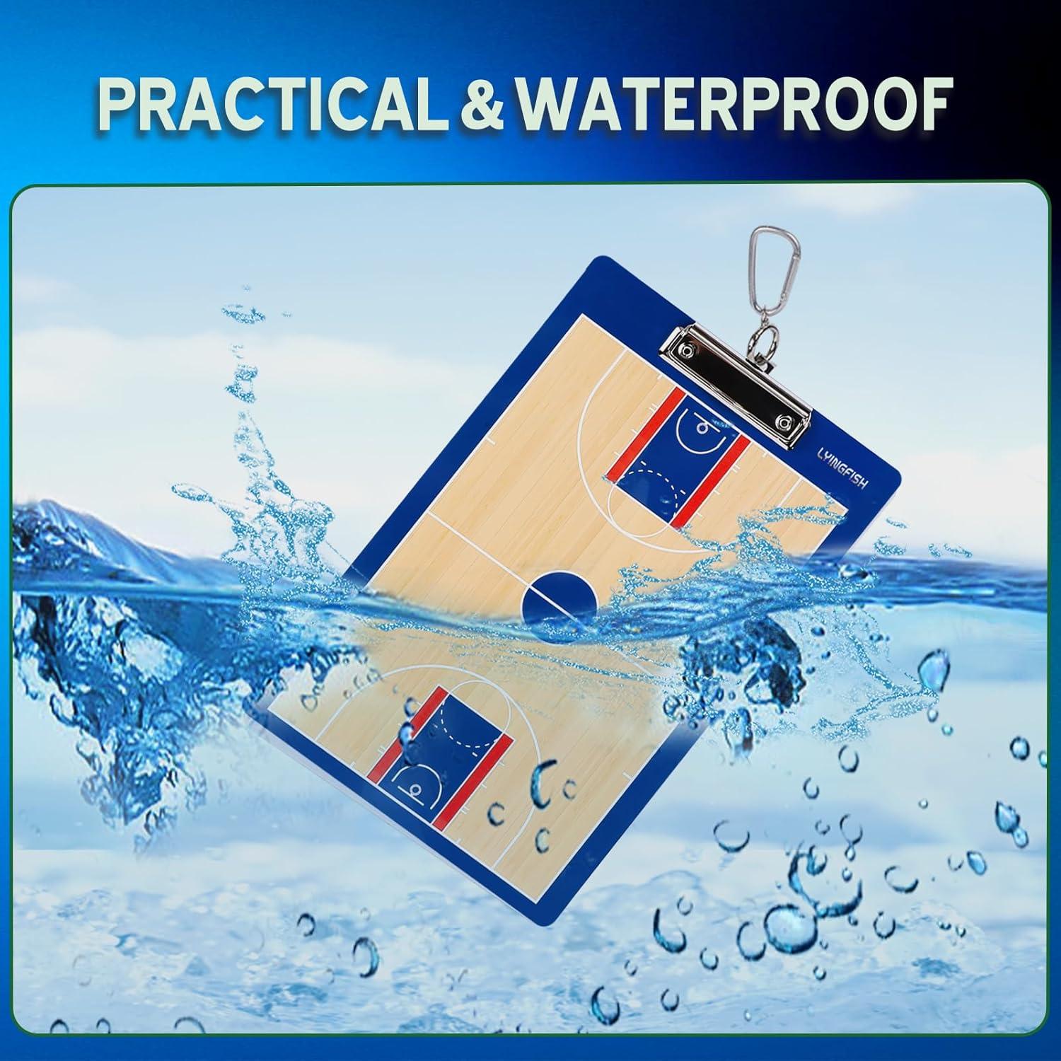 Pizarra de Entrenador de Baloncesto LYINGFISH Doble Cara Azul