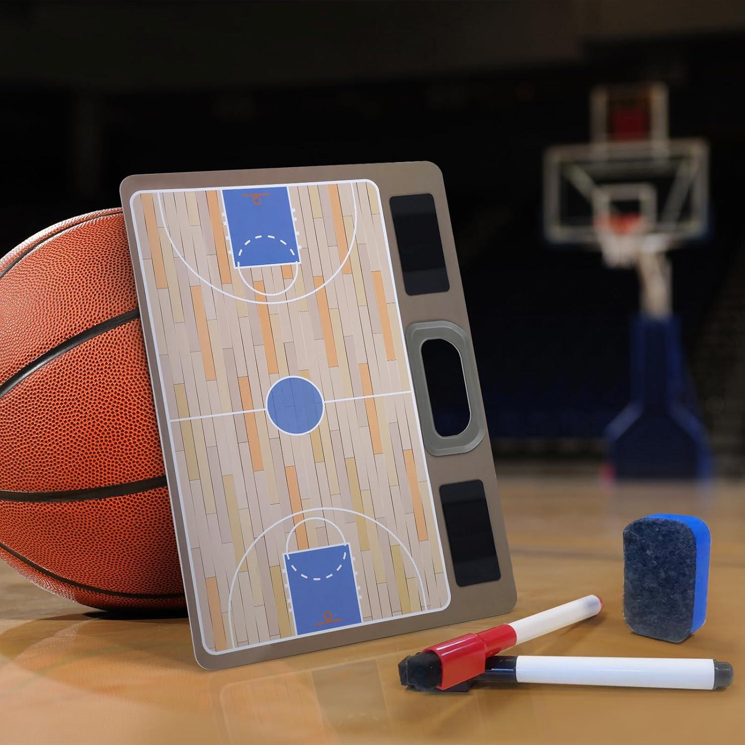 Tablero de Entrenador LEAP Doble Cara para Baloncesto 38.1x27.9cm