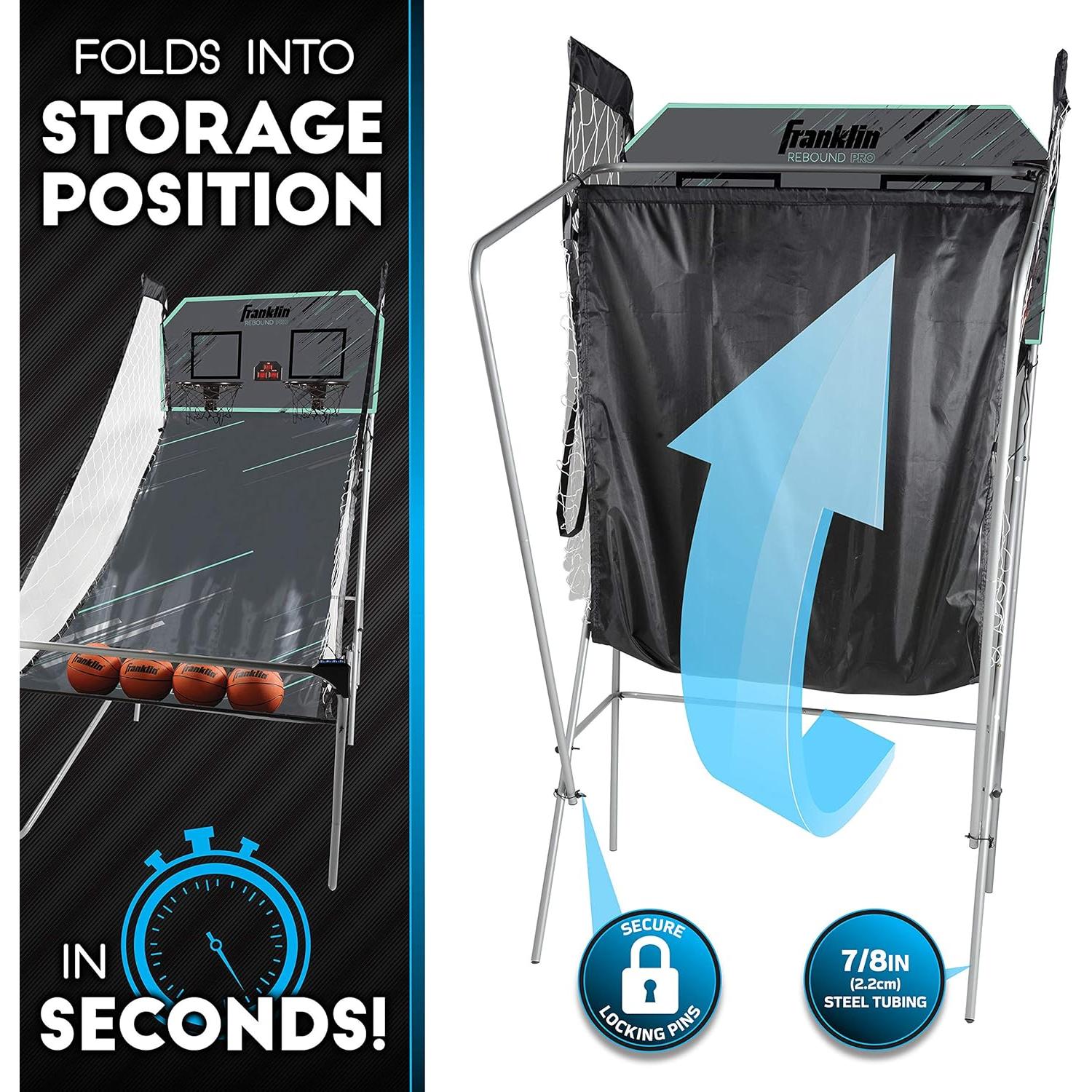 Juego de Baloncesto Doble Interior Franklin Sports - Arcade Electrónico