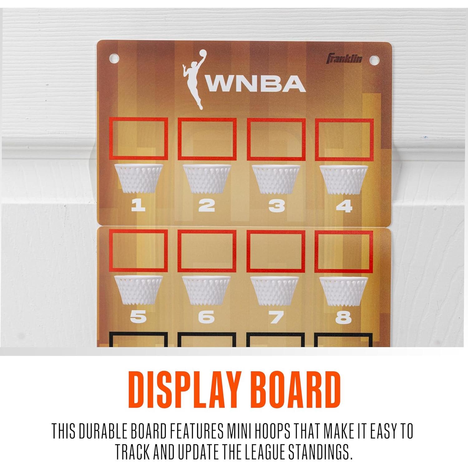 Rastreador de Clasificaciones WNBA Franklin Sports con Mini Aros