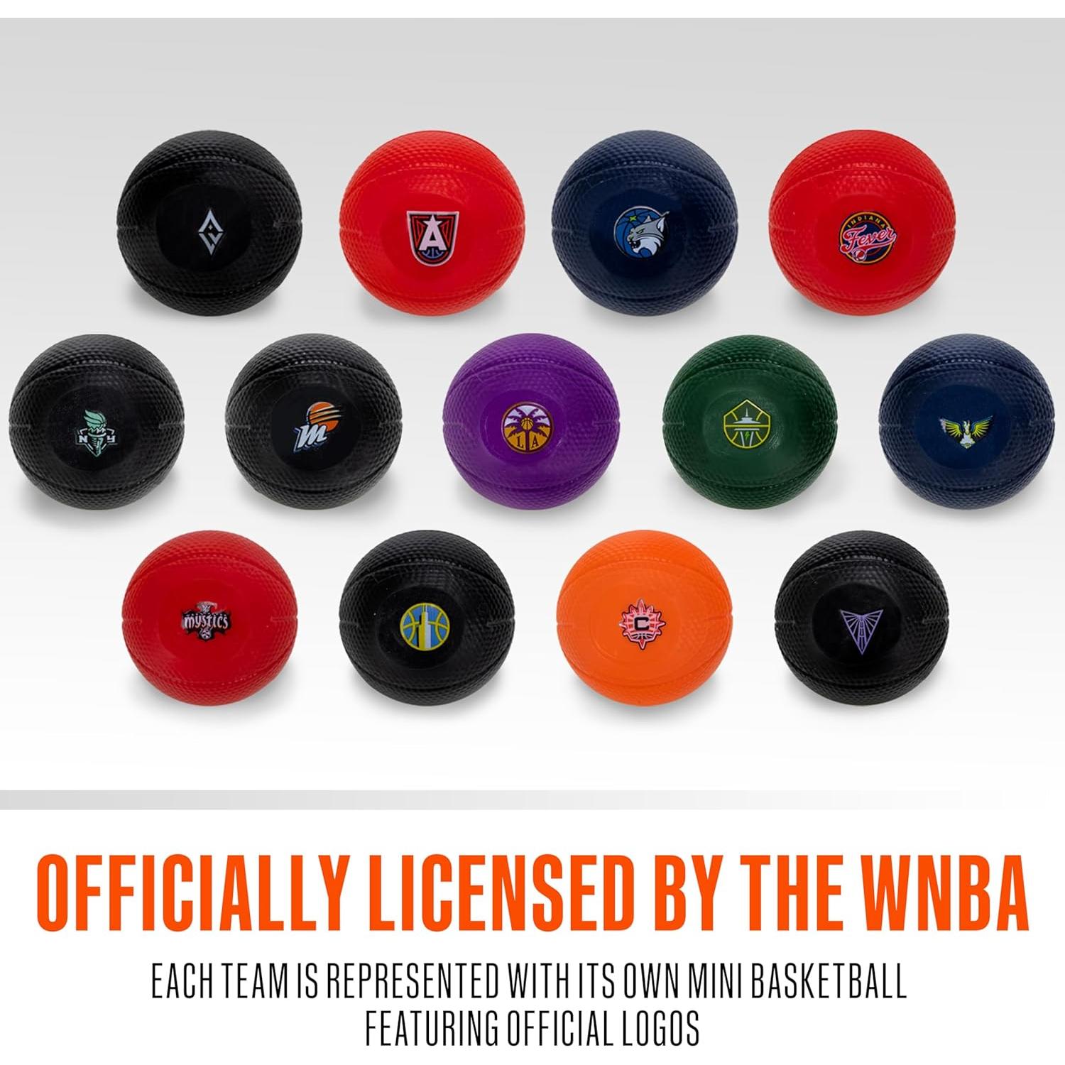 Rastreador de Clasificaciones WNBA Franklin Sports con Mini Aros