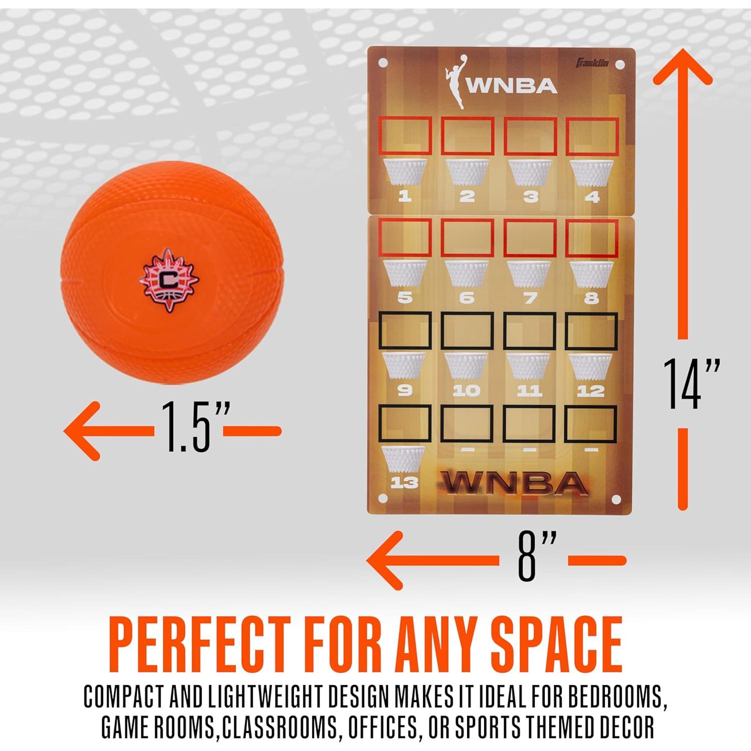 Rastreador de Clasificaciones WNBA Franklin Sports con Mini Aros