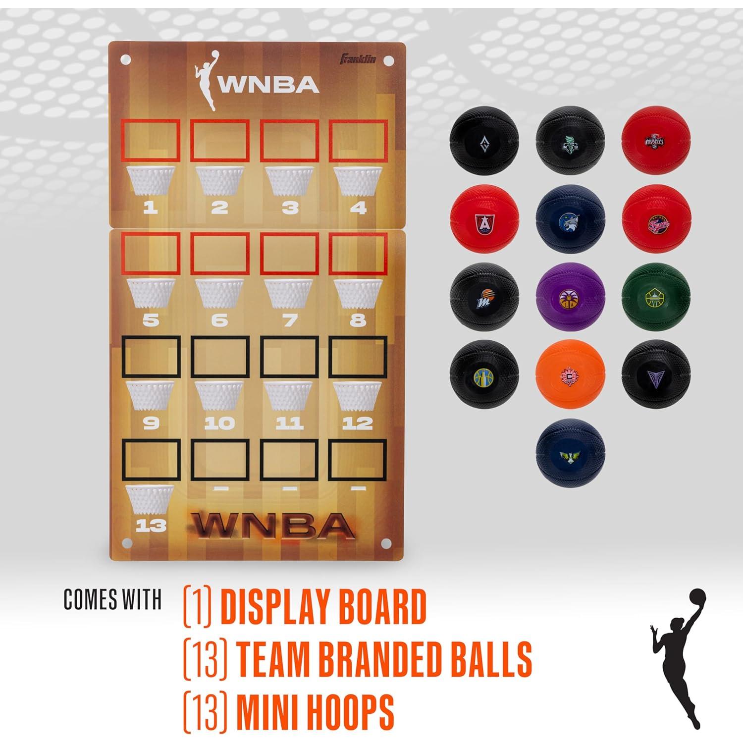 Rastreador de Clasificaciones WNBA Franklin Sports con Mini Aros