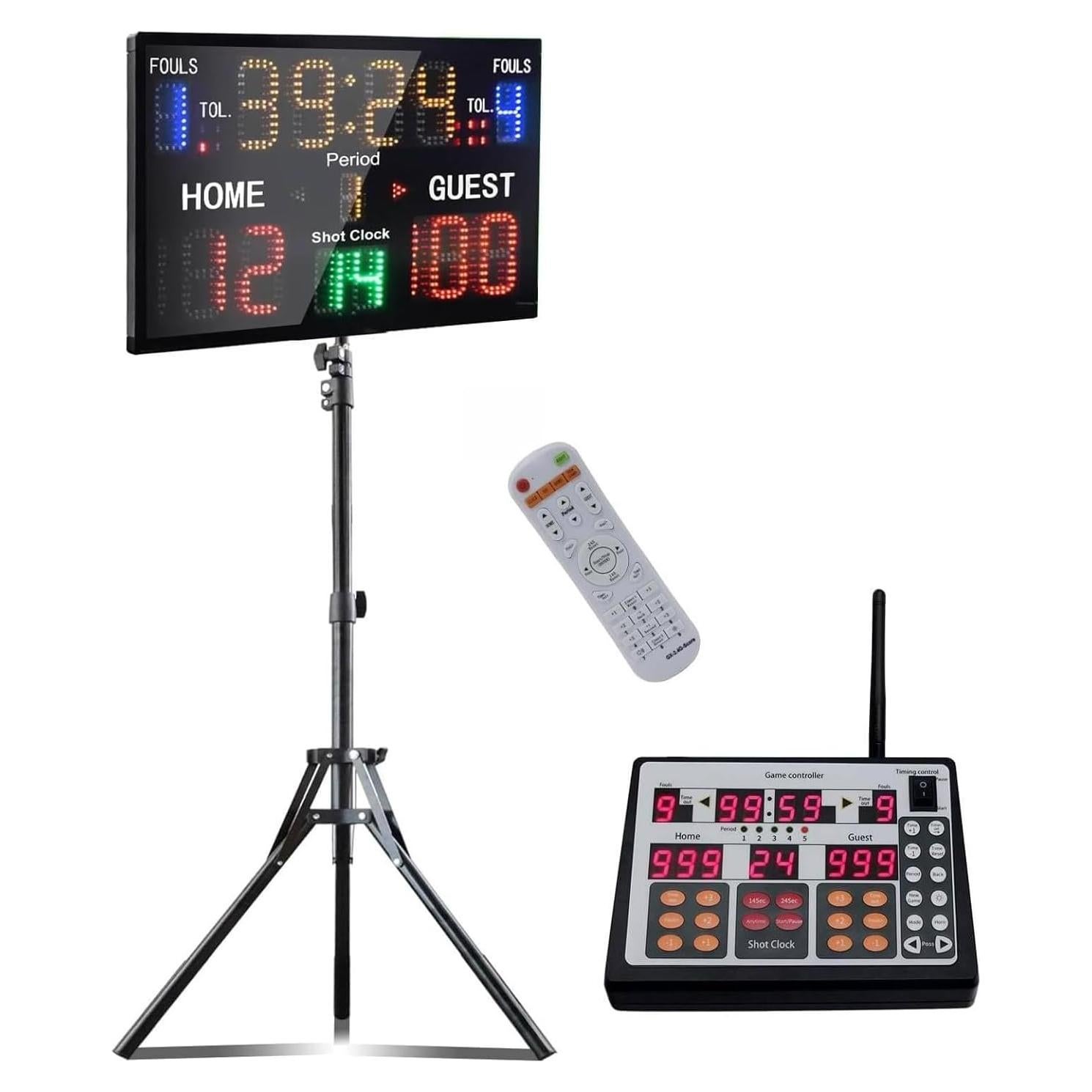 Tablero de Puntaje LED YZ-A30B15D con Control Remoto 57.9x34.8cm