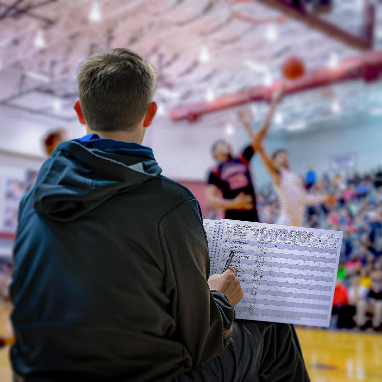 Libro de Puntuación de Baloncesto Elite Clipboards - 50 Juegos