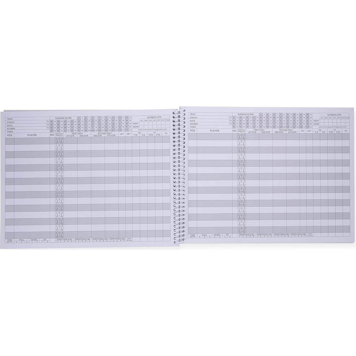 Libro de Puntuación de Baloncesto Elite Clipboards - 50 Juegos