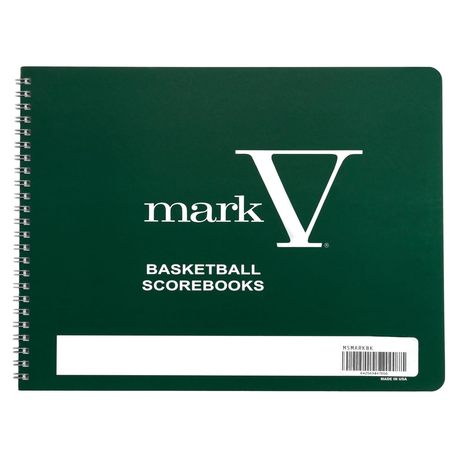 Libro de Puntuaciones de Baloncesto Unique Sports Mark V - Tapa Dura 30 Juegos