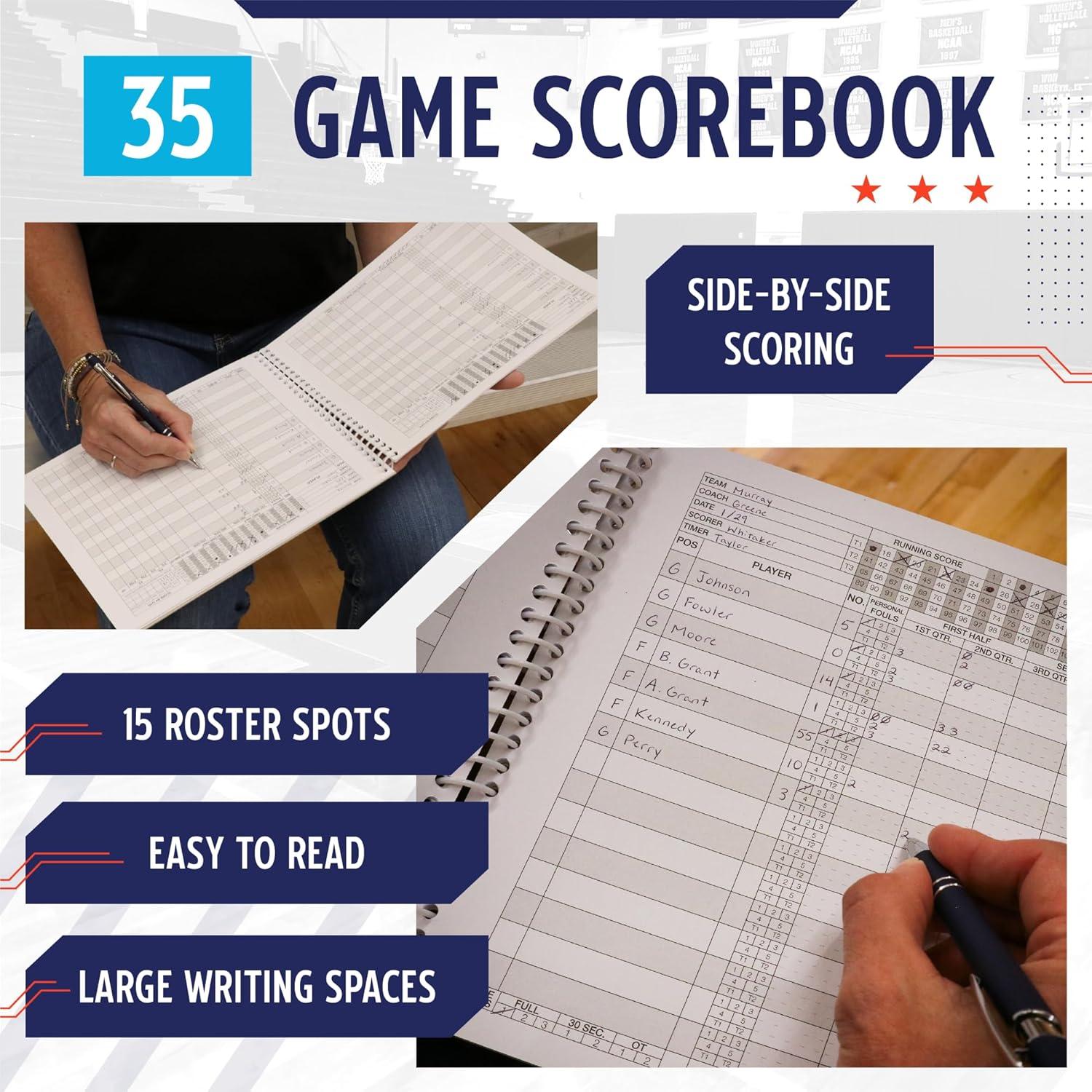 Libro de Puntuaciones de Baloncesto Murray Sporting Goods - 35 Juegos