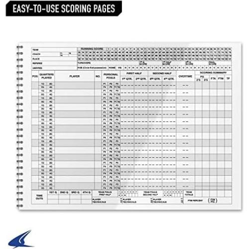 Libro de Puntuación de Baloncesto Champro A07BK - 30 Juegos