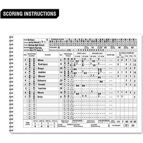 Libro de Puntuación de Baloncesto Champro A07BK - 30 Juegos