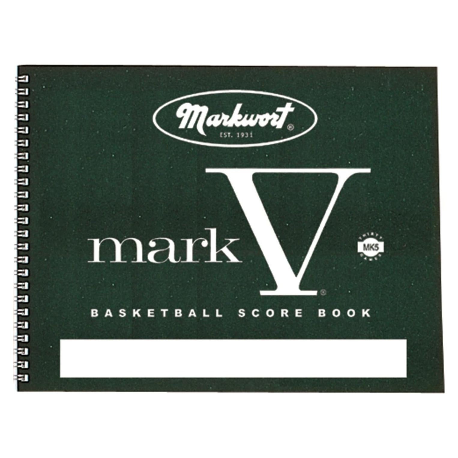 Libro de Puntuación de Baloncesto Markwort 30 Juegos Verde