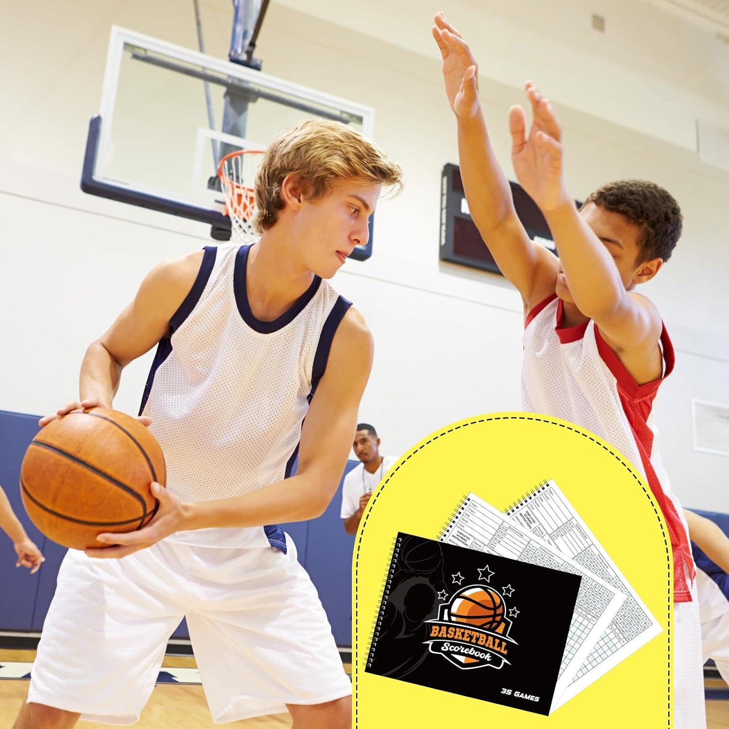 Qilery 4 Libros de Puntuación de Baloncesto 35 Juegos