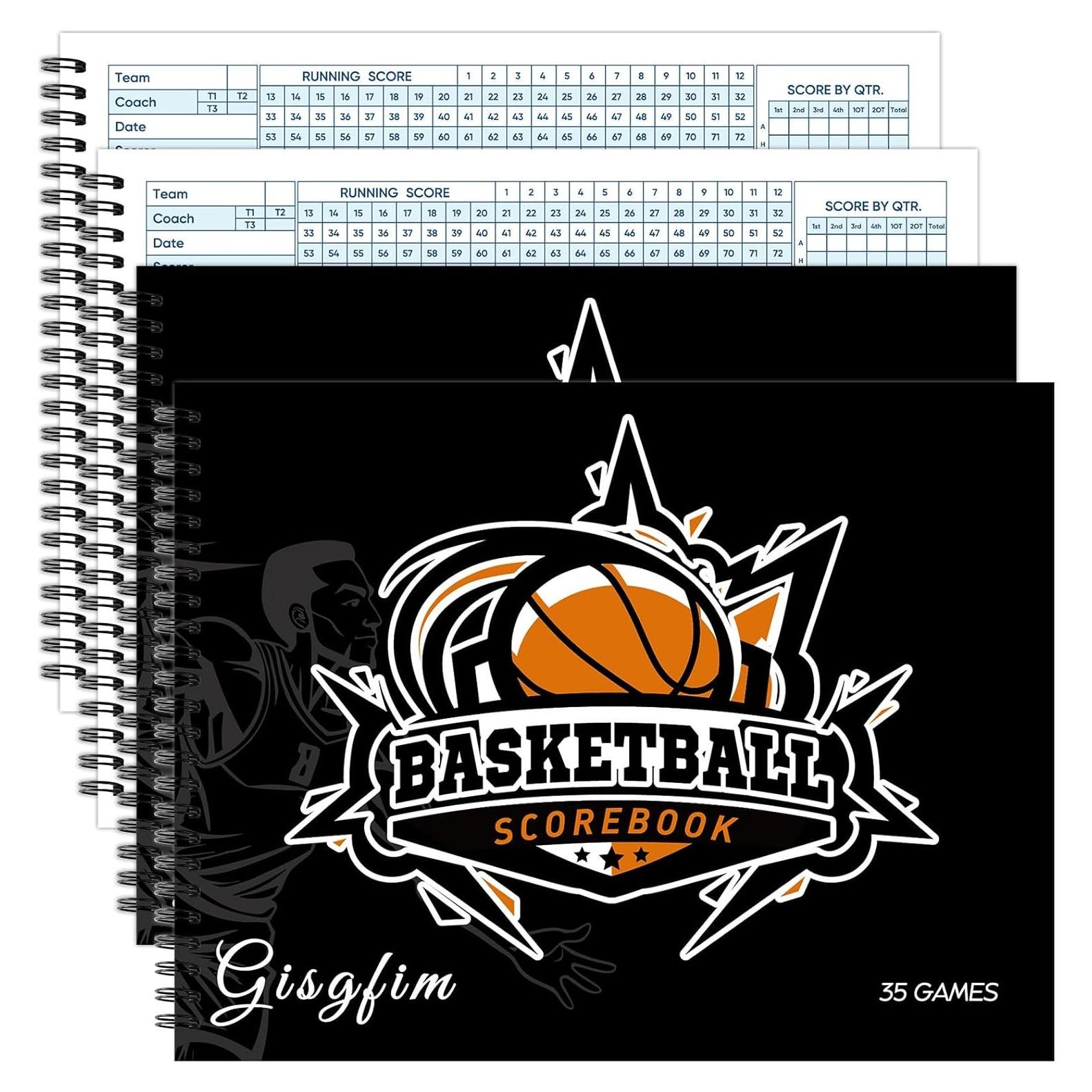 Libro de Puntuación de Baloncesto Gisgfim - 4 Libros 35 Juegos