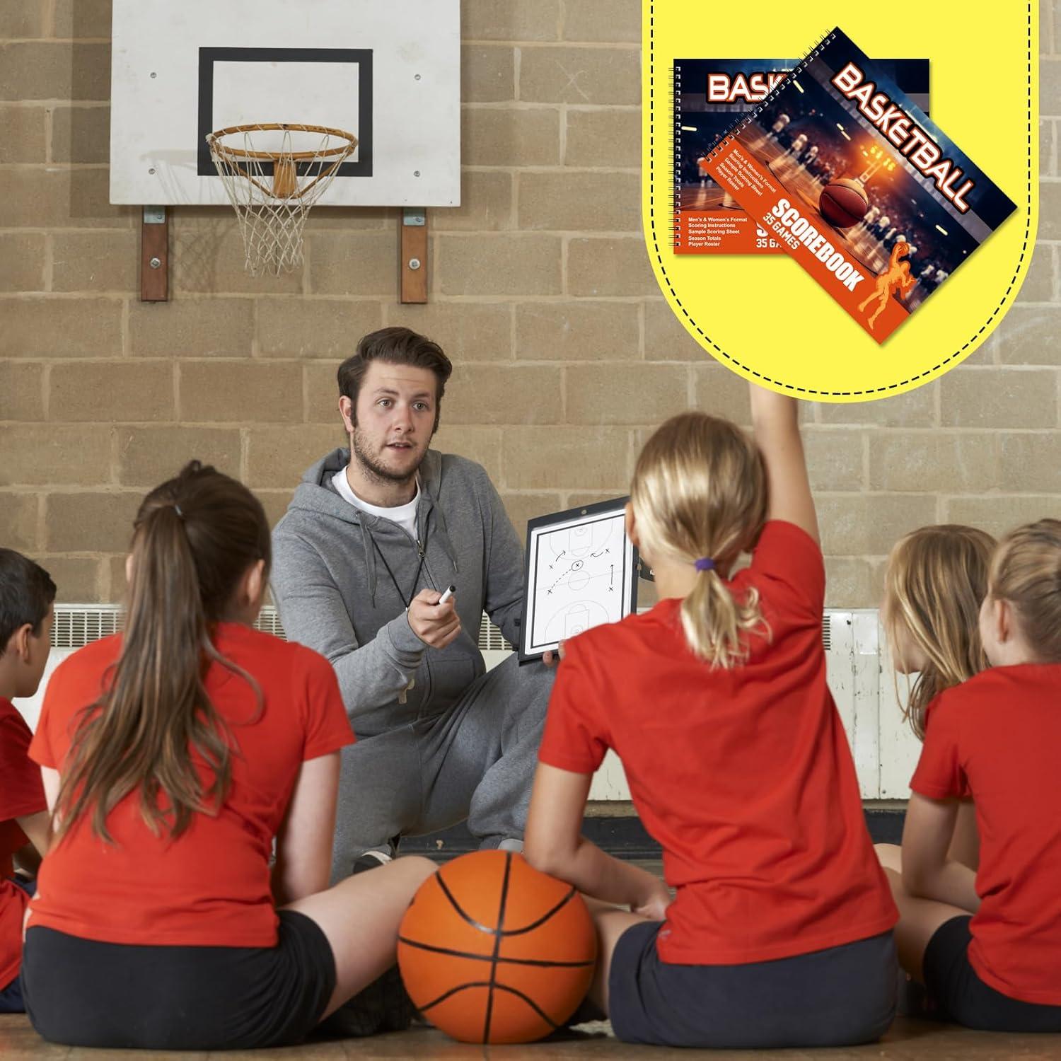 Libro de Puntuación de Baloncesto Qilery 2 Pcs 35 Juegos