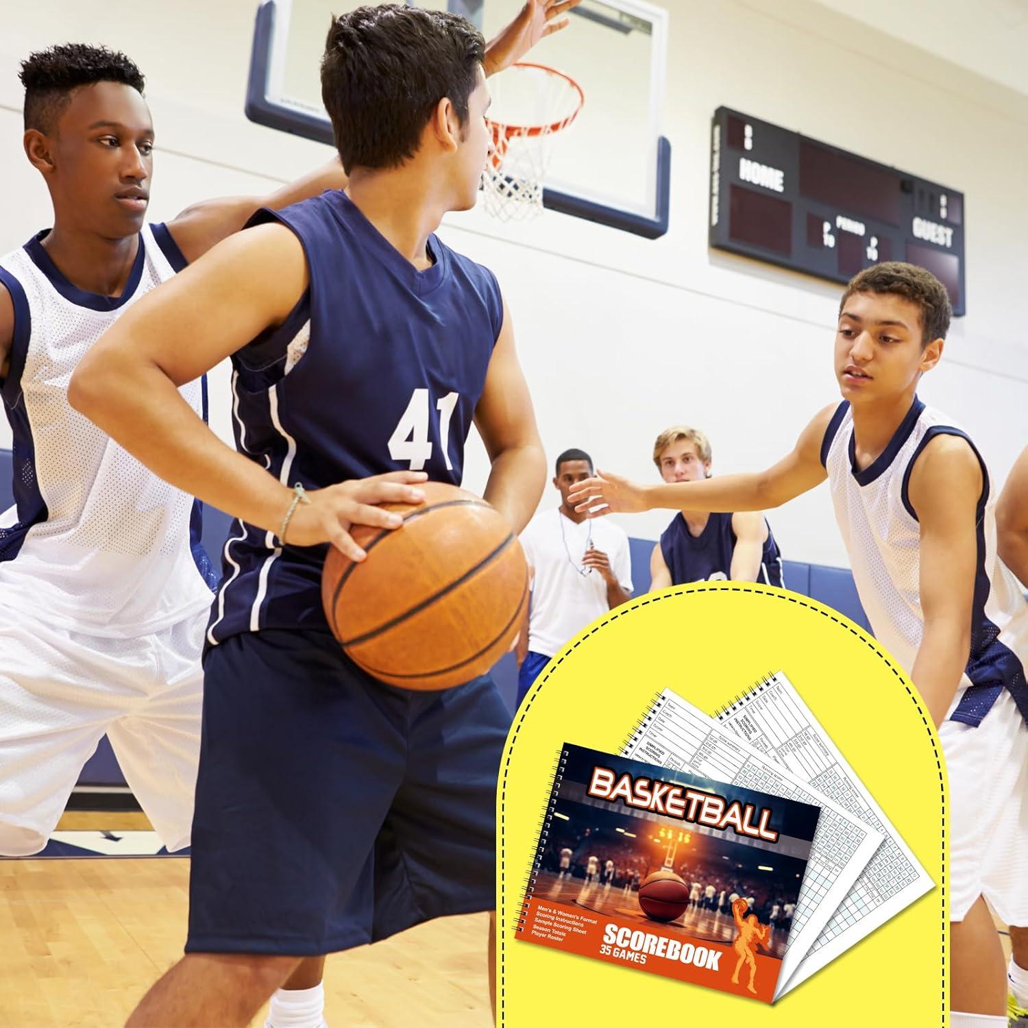 Libro de Puntuación de Baloncesto Qilery 2 Pcs 35 Juegos