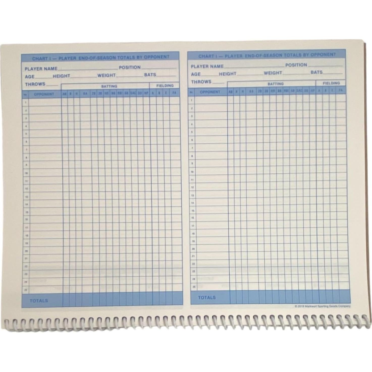 Libro de Puntuaciones de Béisbol y Softbol Markwort - 23 Juegos