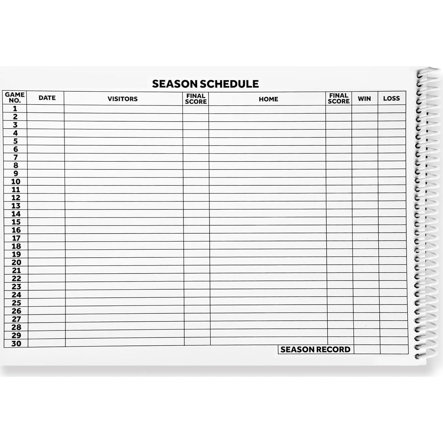 Libro de Puntuación de Voleibol Murray Sporting Goods - 30 Partidos