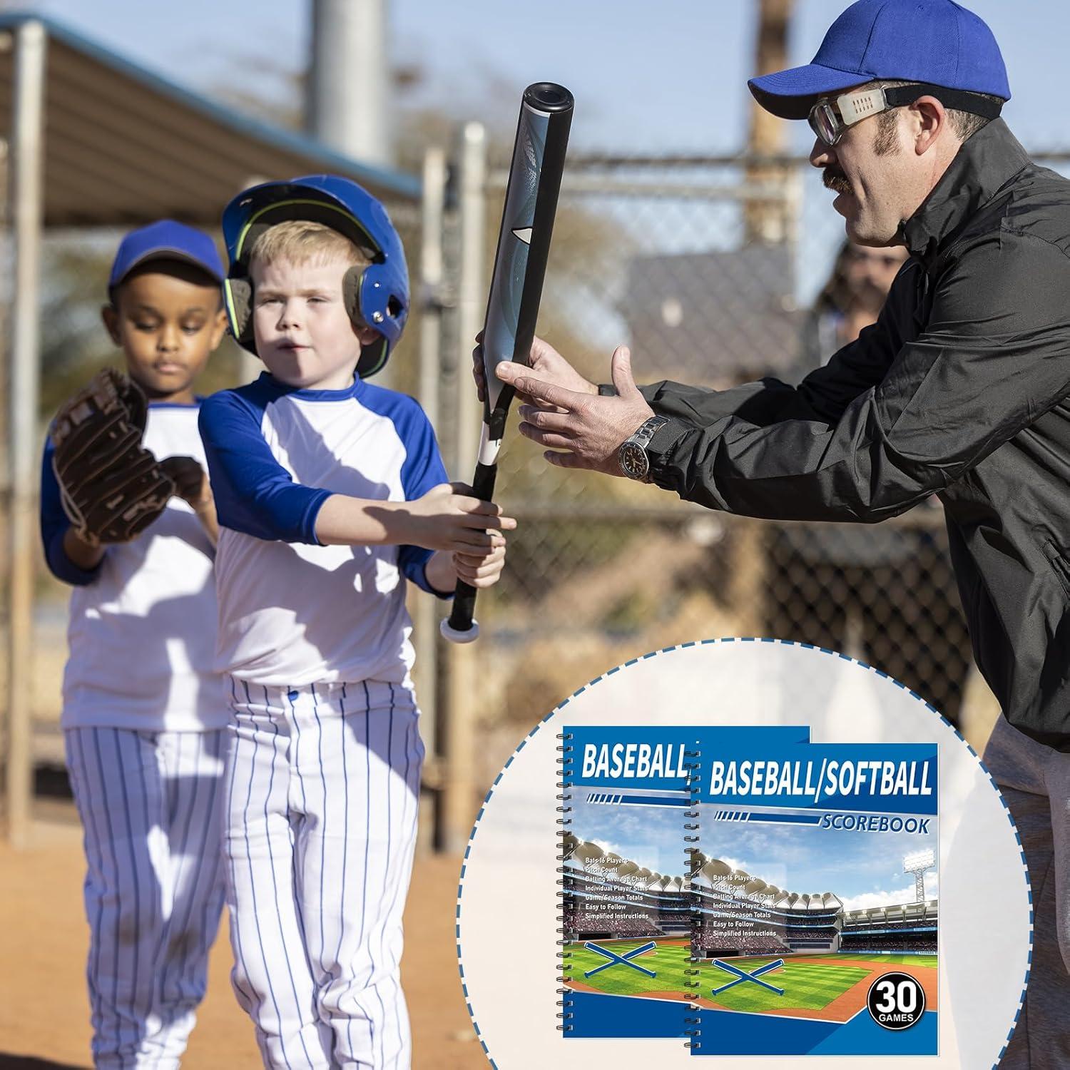 2 Libros de Puntuación de Béisbol Moinchore 28x35.5 cm