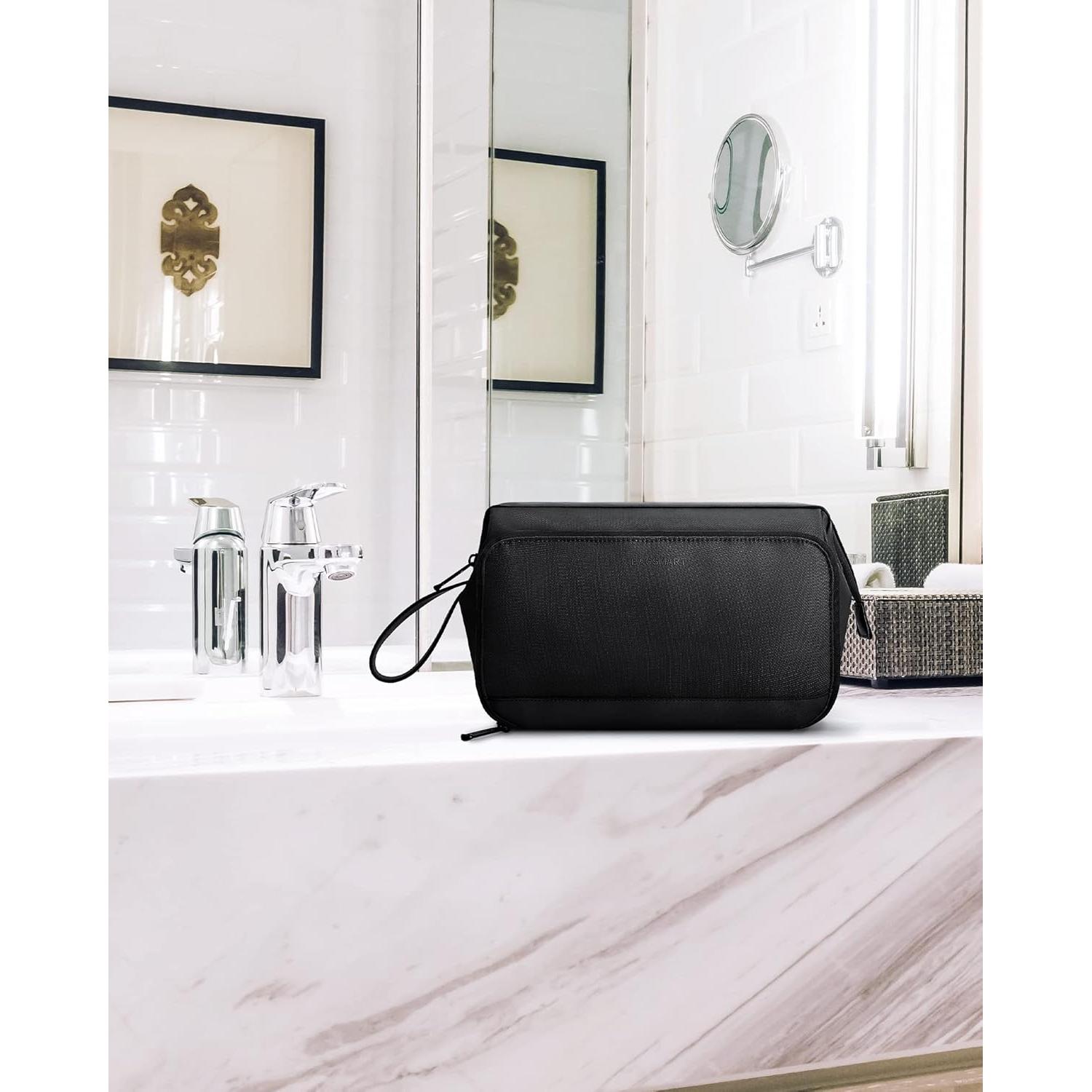 BAGSMART Neceser de Aseo Hombre Negro Resistente al Agua