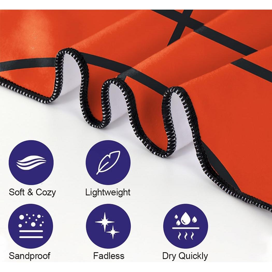 Toalla de Playa Rstick XL Baloncesto 91x182 cm Secado Rápido