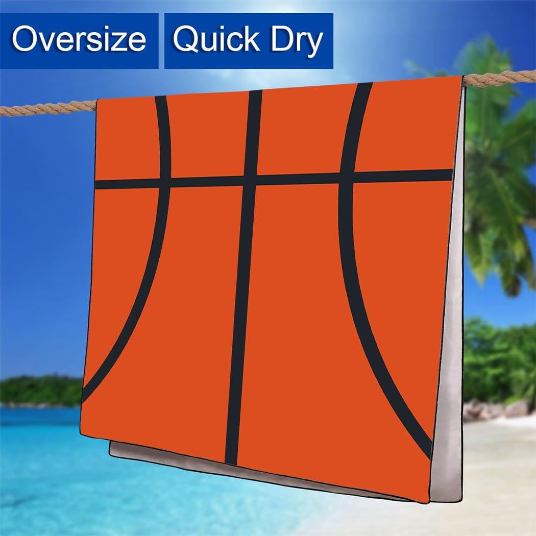Toalla de Playa Rstick XL Baloncesto 91x182 cm Secado Rápido