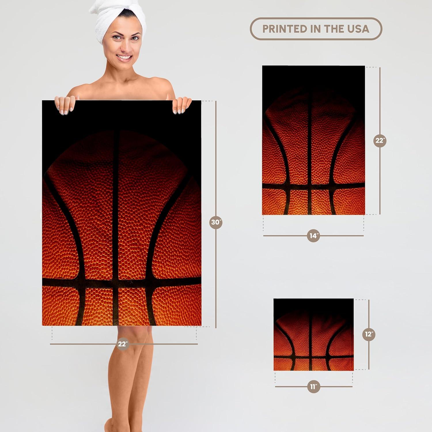 Toalla de Mano 3dRose Baloncesto 38x56 cm Multicolor