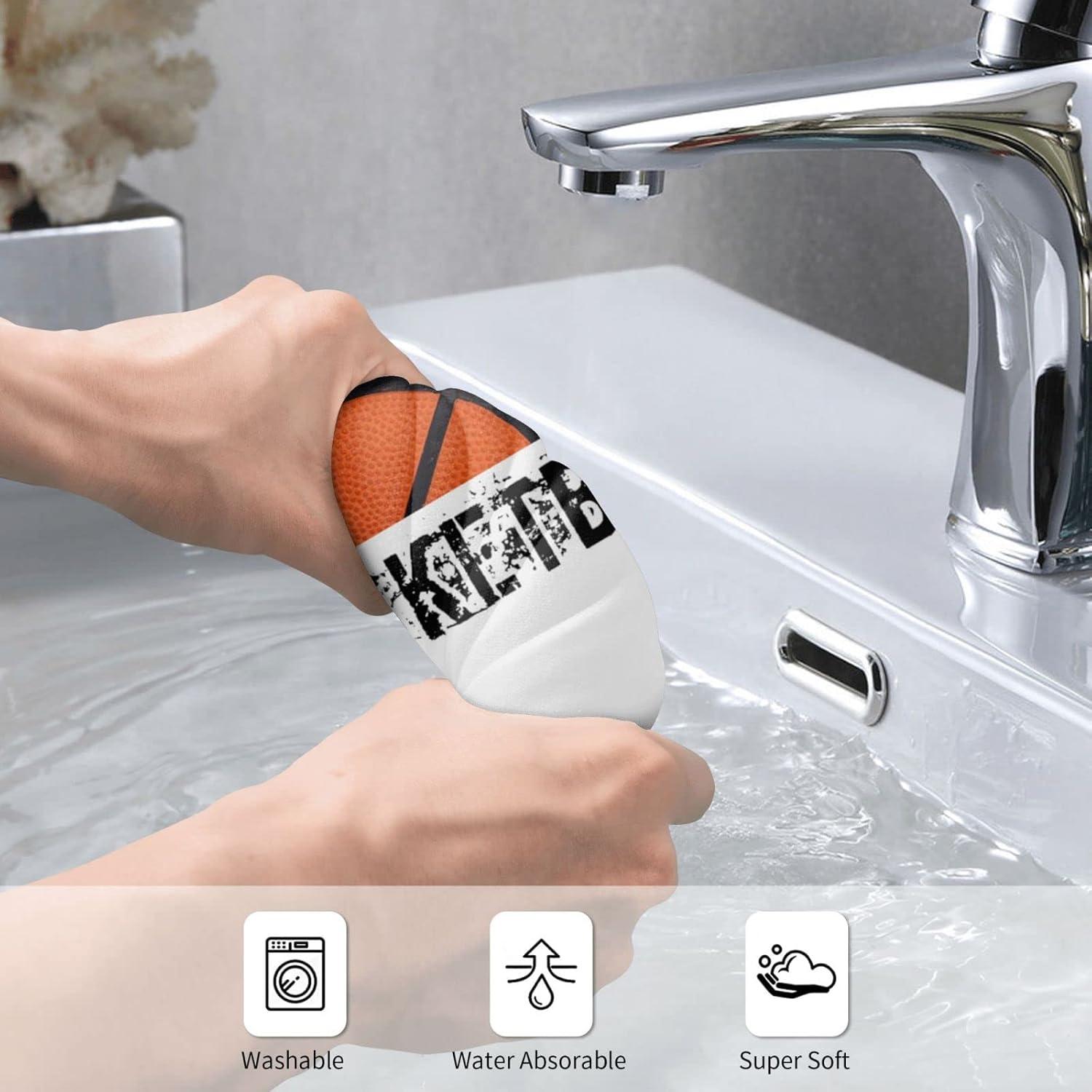 Toalla de Mano Bassyil Microfibra 30x70cm Baloncesto