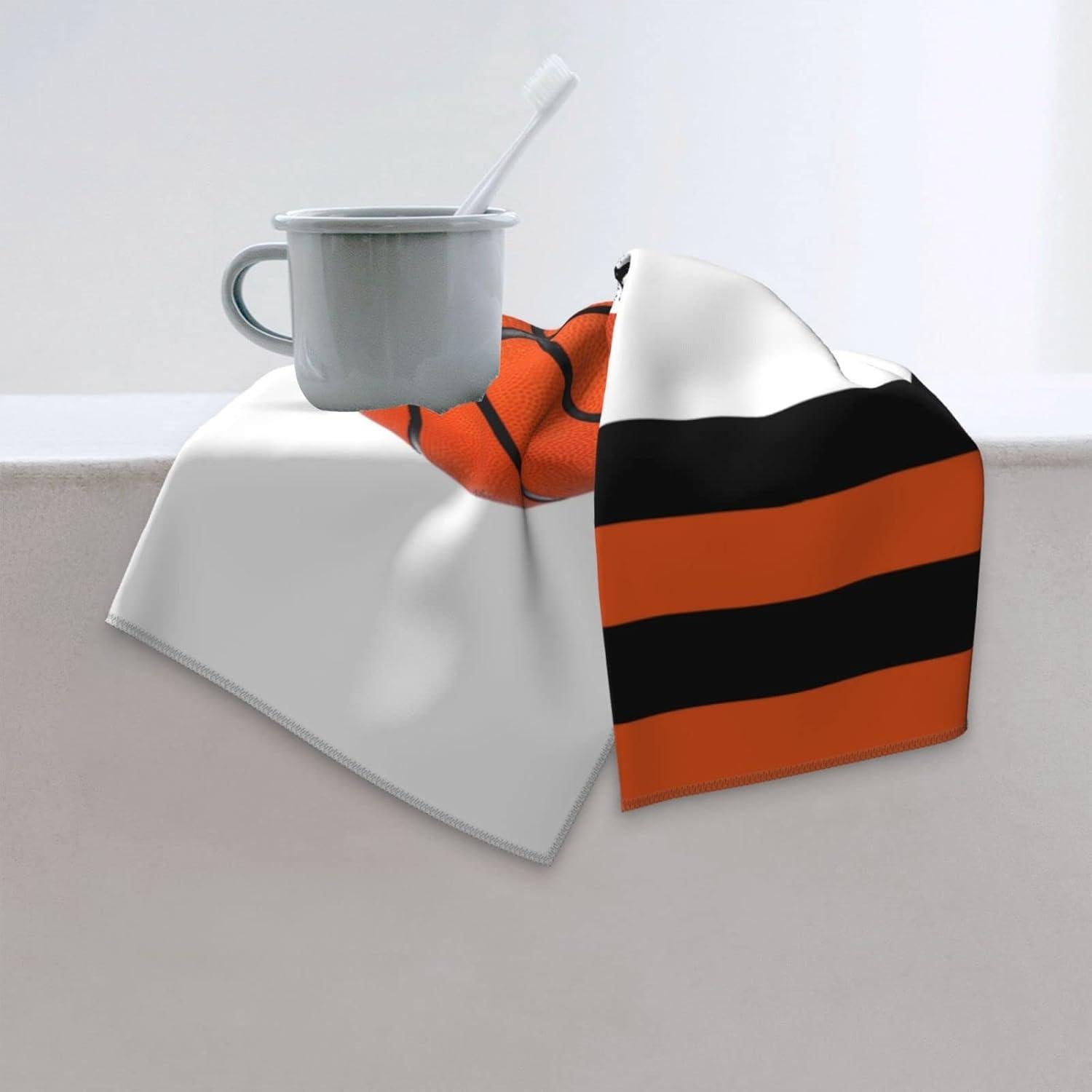 Toalla de Mano Bassyil Microfibra 30x70cm Baloncesto