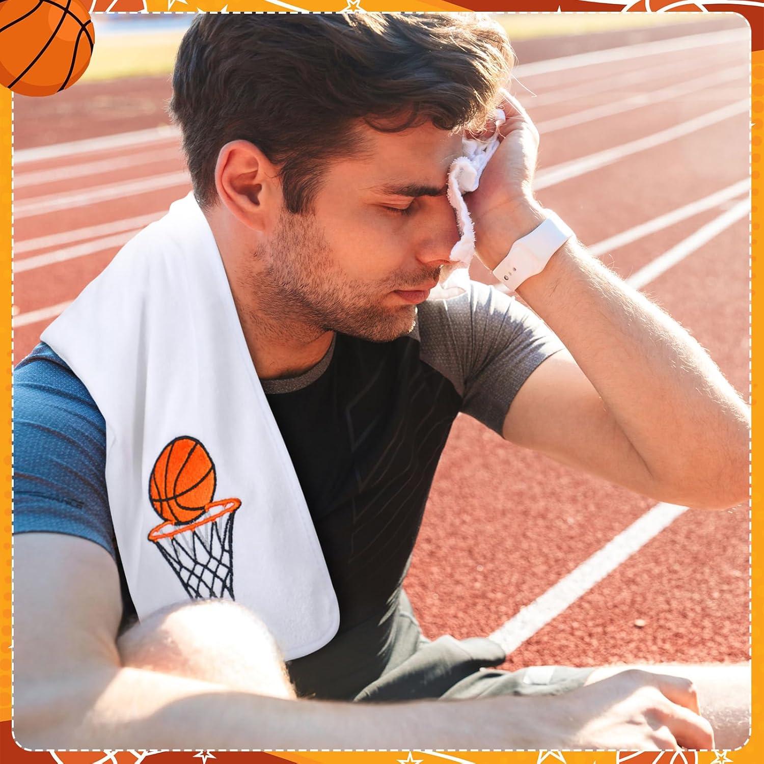 12 Toallas de Mano Microfibra Baloncesto Fanfanwin 30x70cm