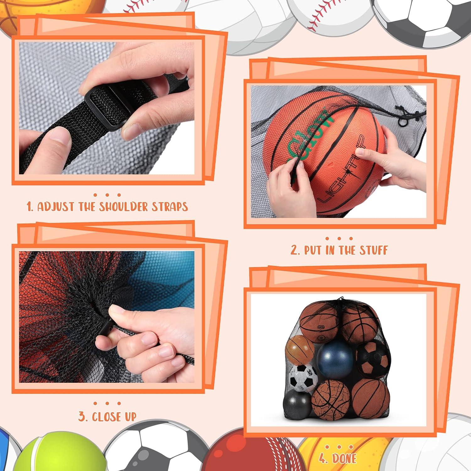 Bolsa de Malla Extra Grande Woanger 89x69 cm para Balones