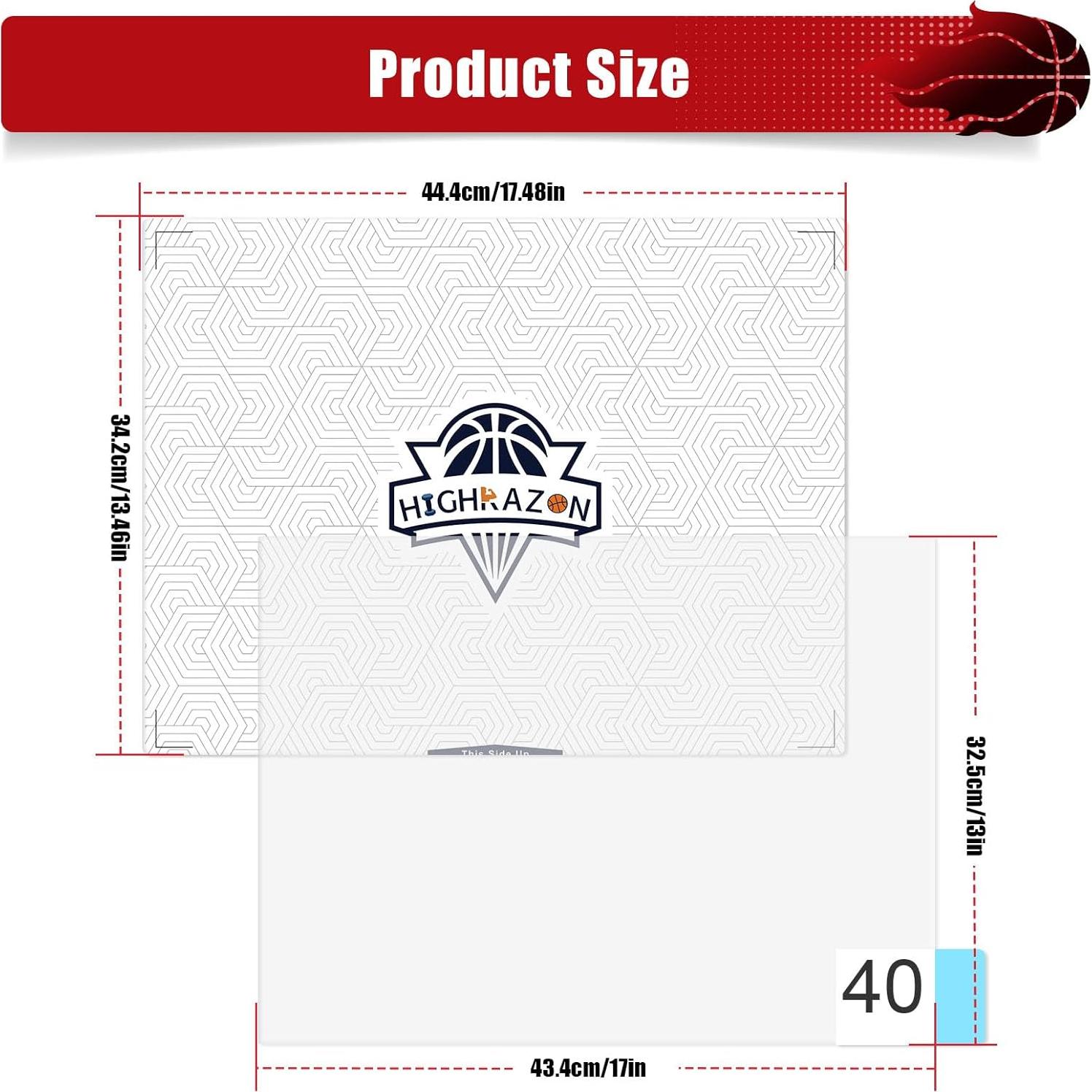Alfombrilla Adhesiva de Baloncesto HIGHRAZON 44.4x34.2 cm