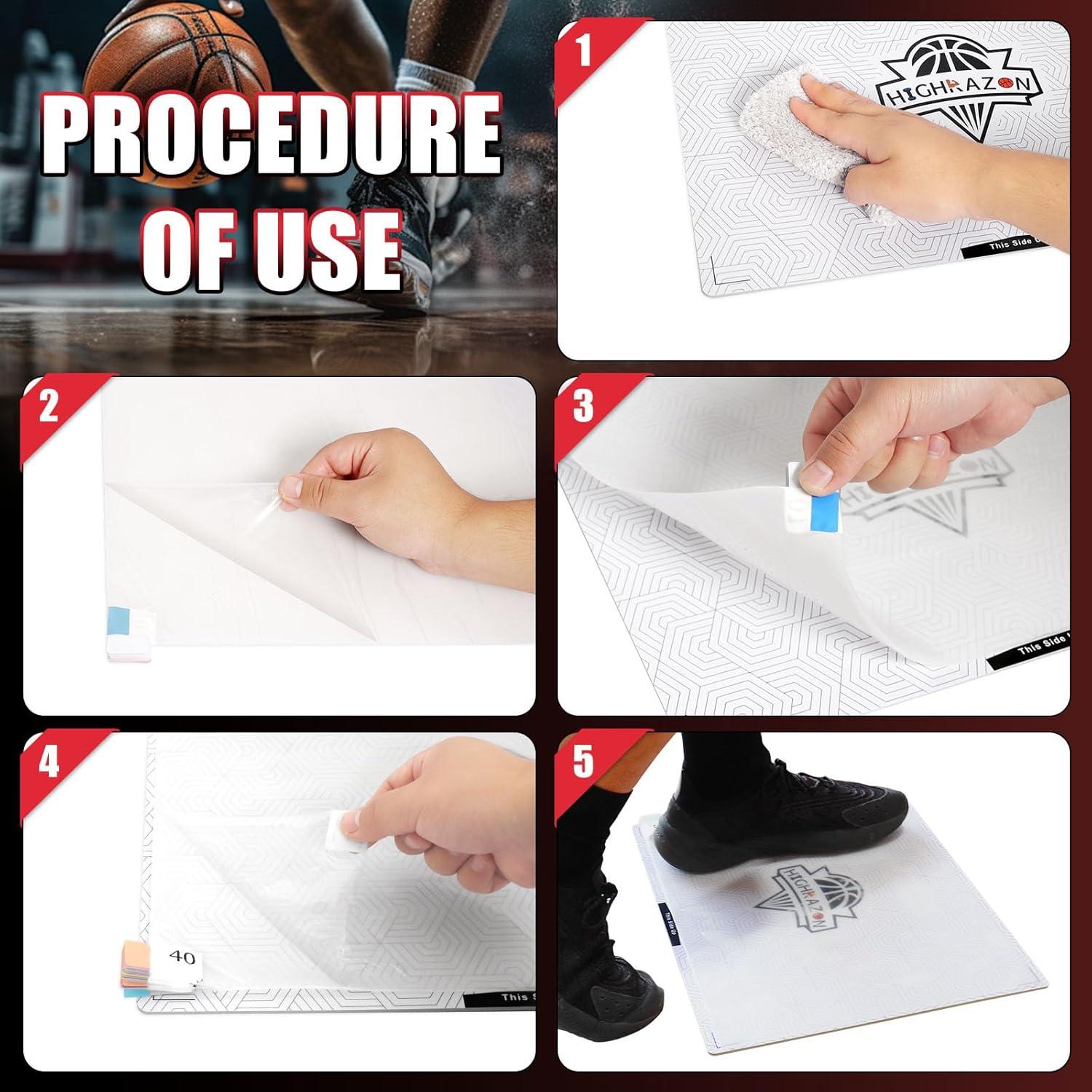 Alfombrilla Adhesiva de Baloncesto HIGHRAZON 44.4x34.2 cm