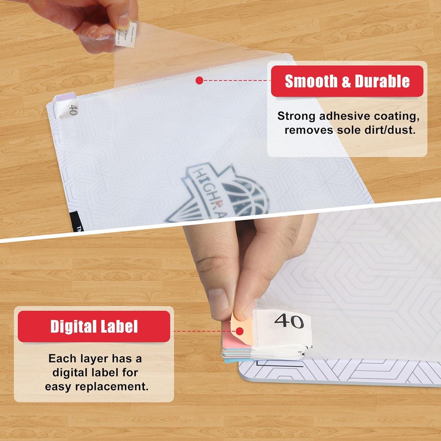 Alfombrilla Adhesiva de Baloncesto HIGHRAZON 44.4x34.2 cm