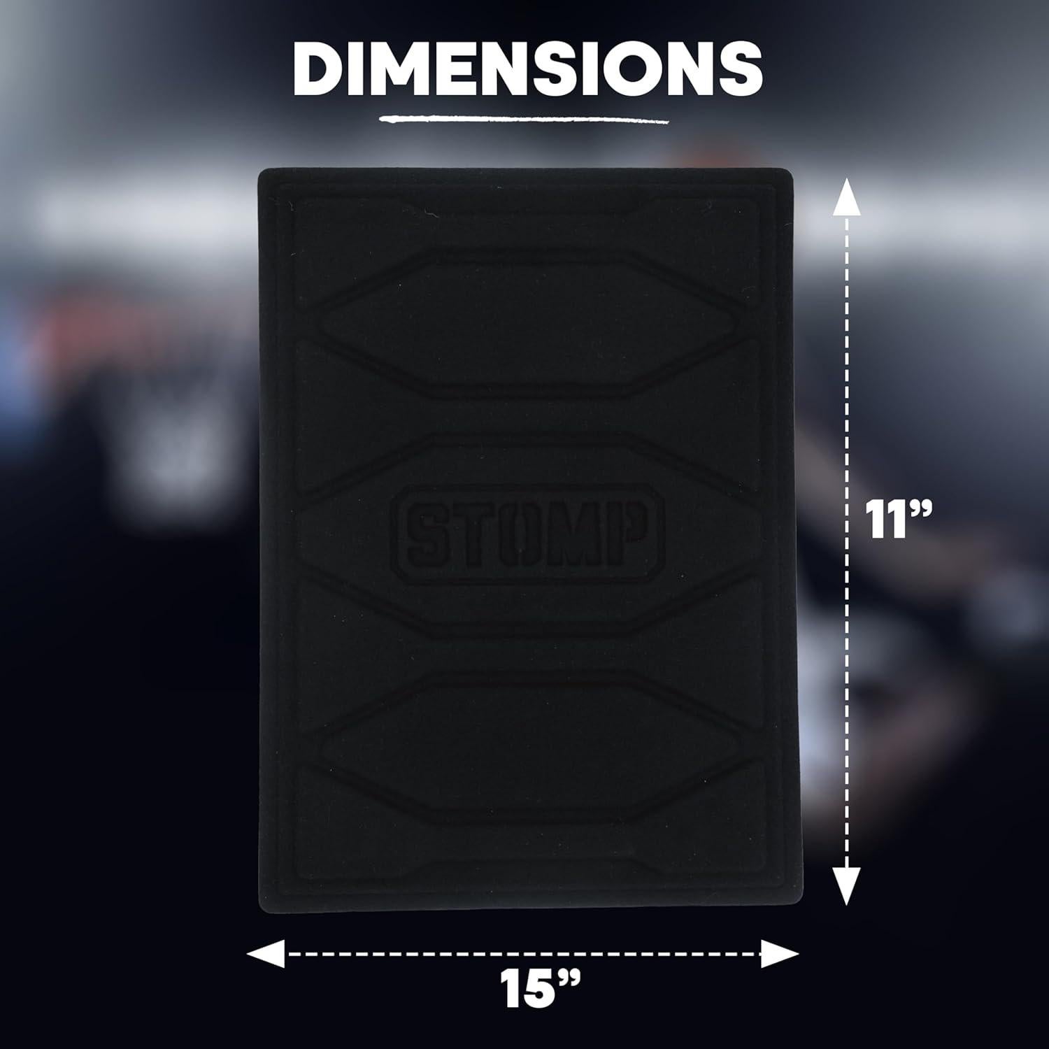 Alfombrilla de Tracción Reutilizable STOMP Mini 28x38cm Negra