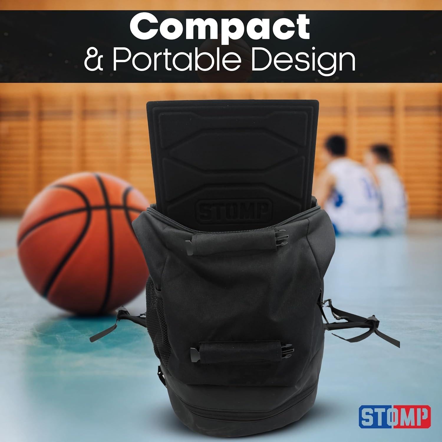 Alfombrilla de Tracción Reutilizable STOMP Mini 28x38cm Negra