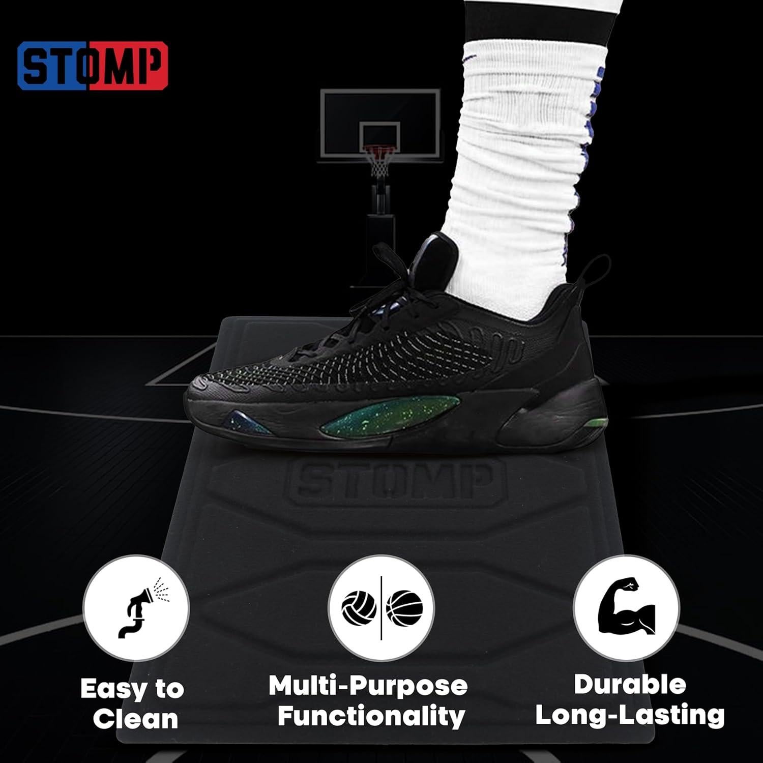 Alfombrilla de Tracción Reutilizable STOMP Mini 28x38cm Negra