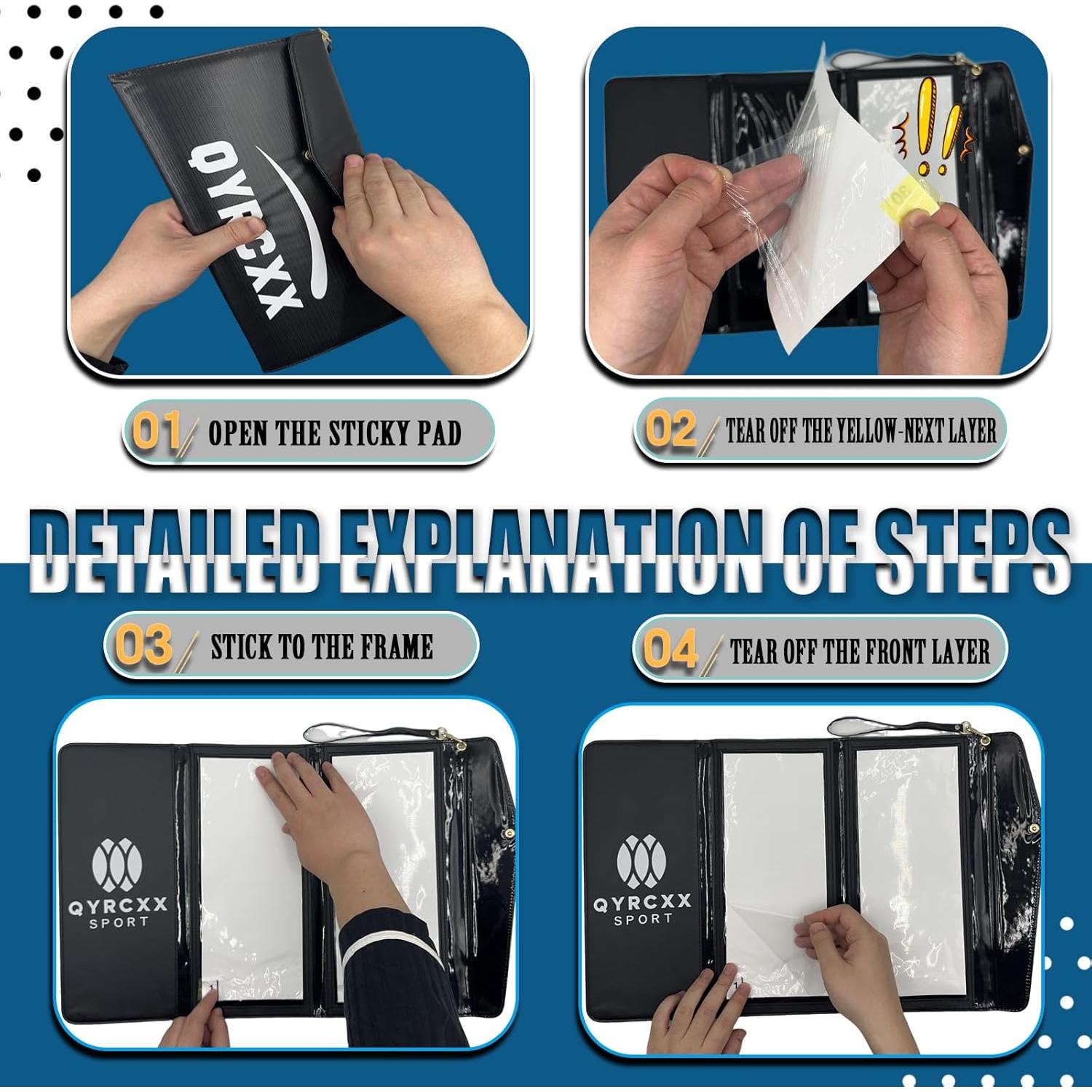 Alfombrilla Adhesiva de Baloncesto QYRCXX - 60 Hojas Antideslizante