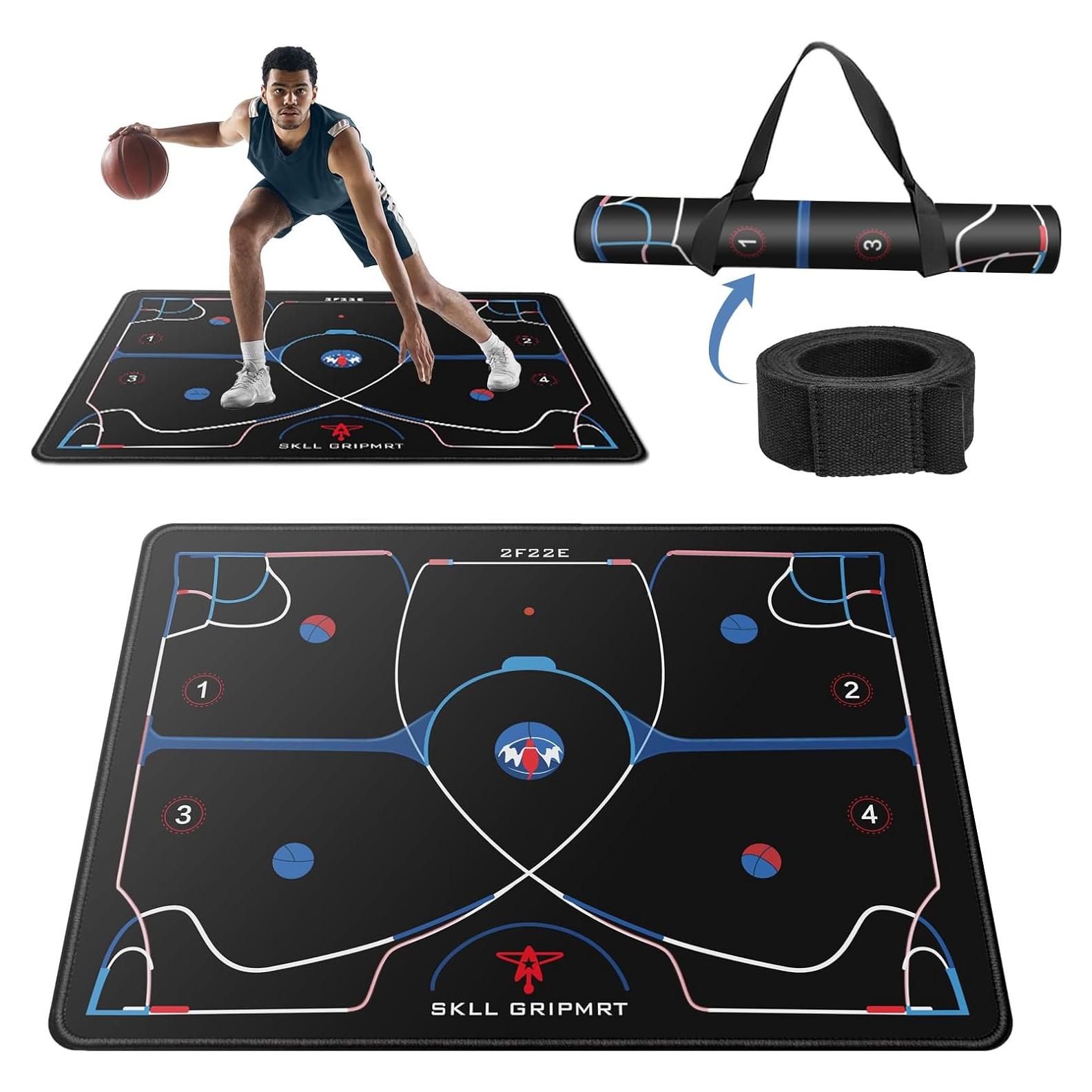 Alfombrilla de Entrenamiento de Baloncesto 2F22E Antideslizante 120x86cm