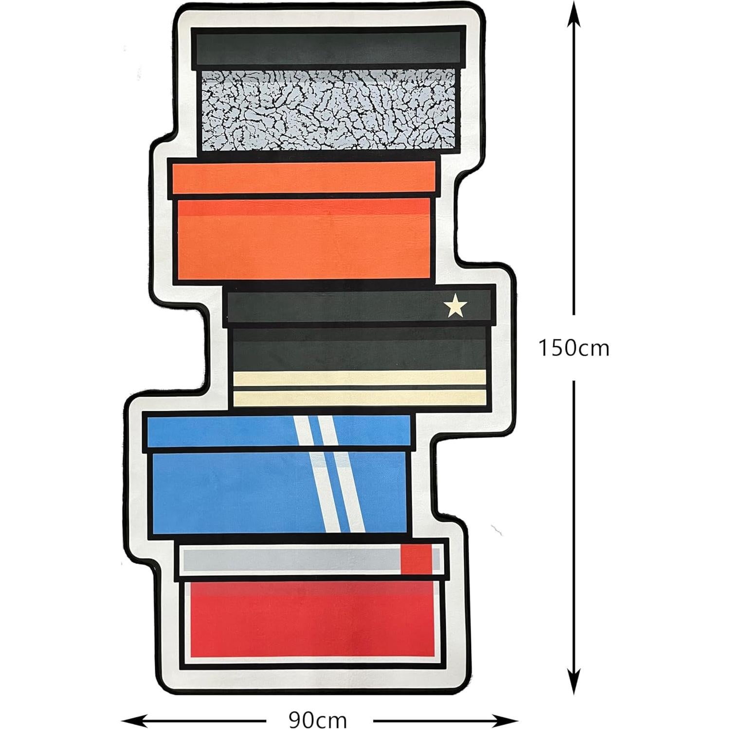 Alfombra de Área EXIGENT Multicolor 90x150cm Antideslizante