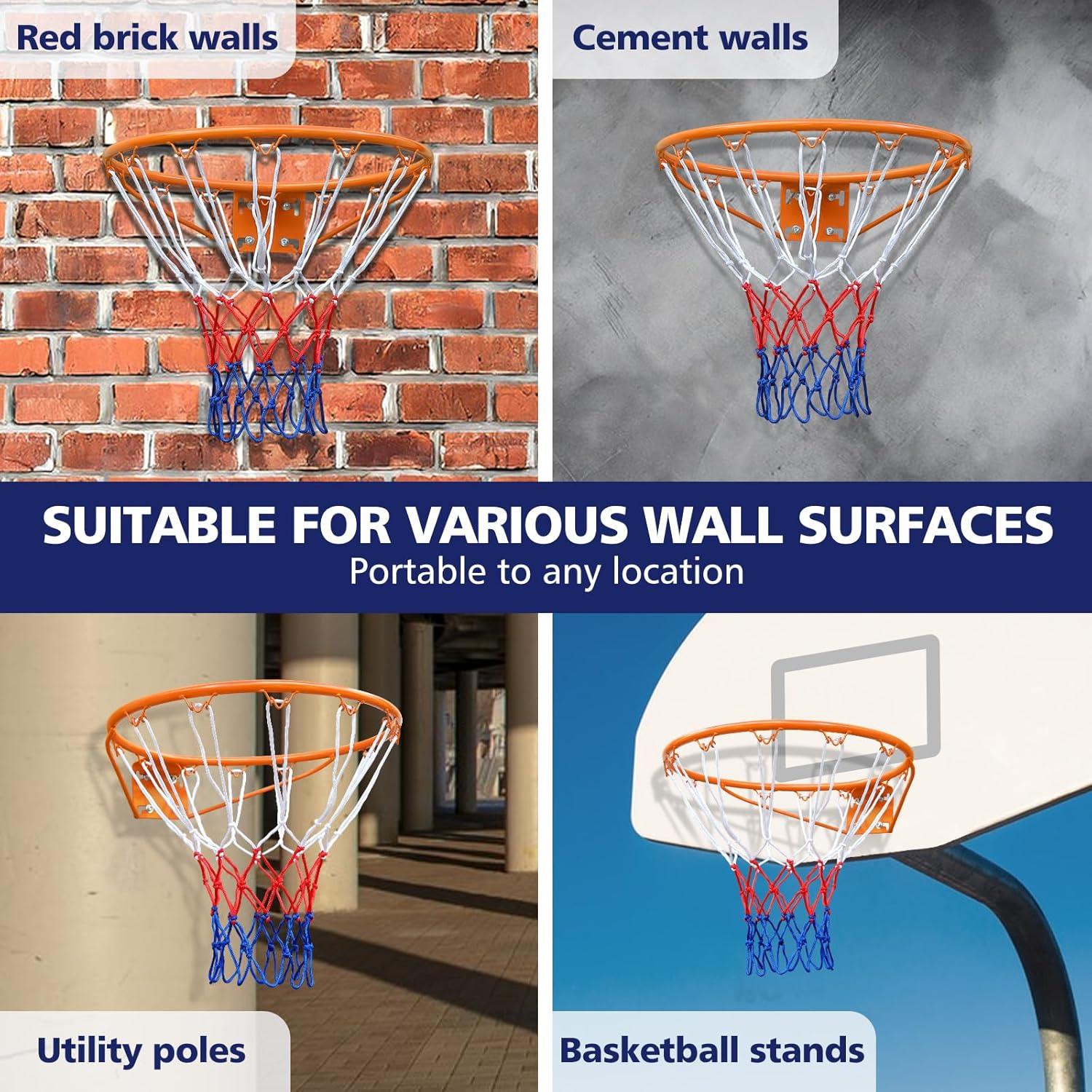 Aro de Baloncesto MIUDGIG 18" (45.72 cm) con Red Resistente