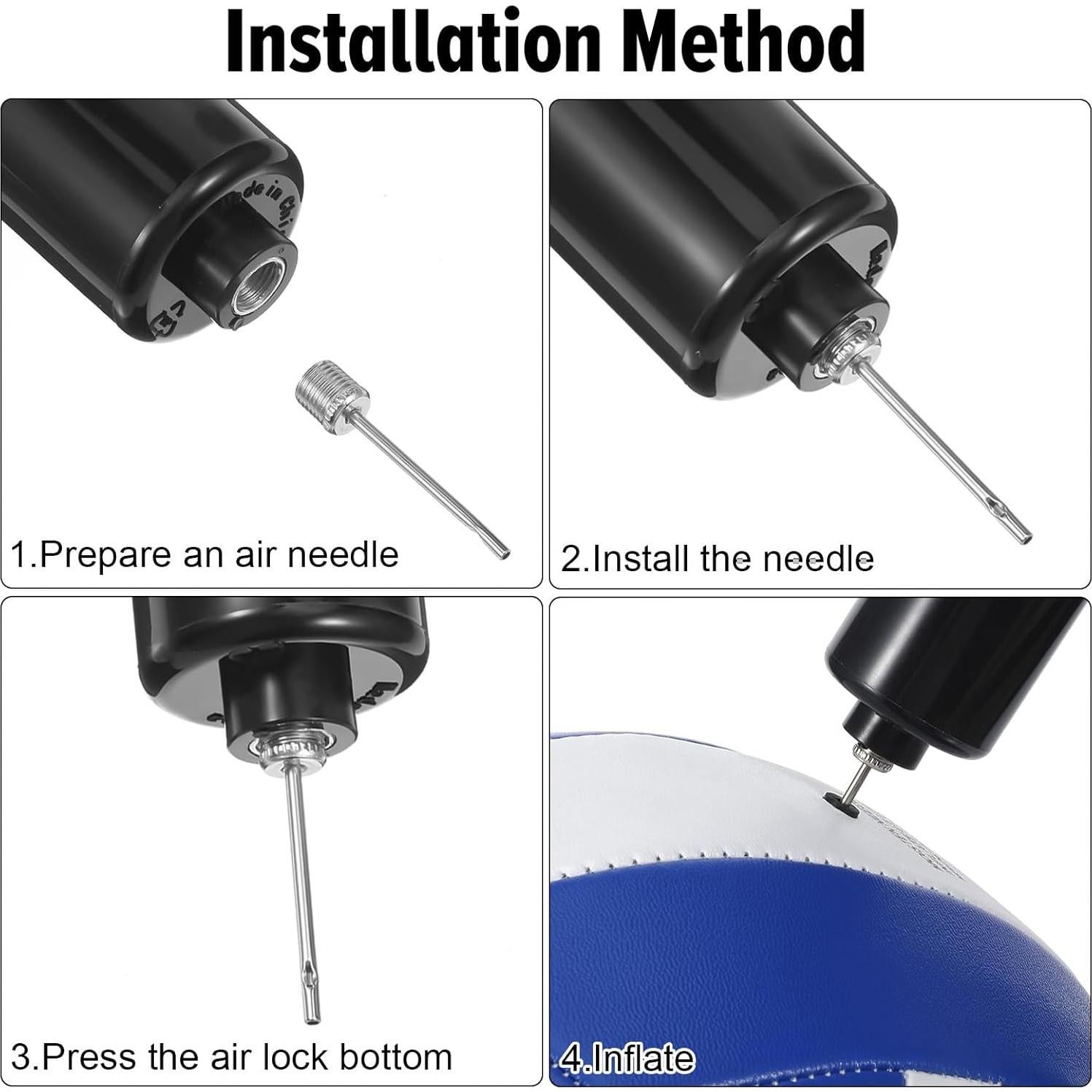60 Agujas de Bomba Sorcristy para Inflar Pelotas Deportivas