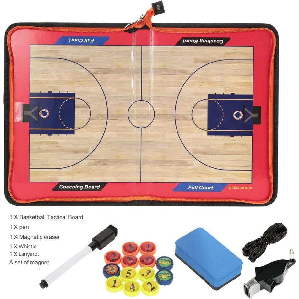 Tablero de Estrategia Baloncesto Wrzbest con Silbato Entrenador