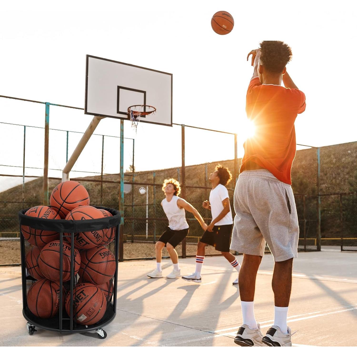 Carro de Almacenamiento de Pelotas Kingarage 197L con Ruedas