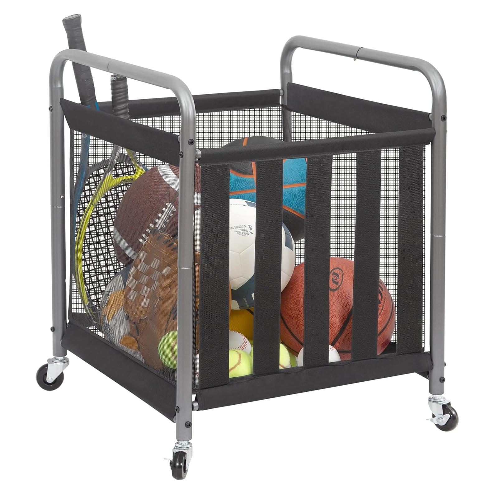 Carro Rodante Organizador de Pelotas STORAGE MANIAC 53x53x70cm