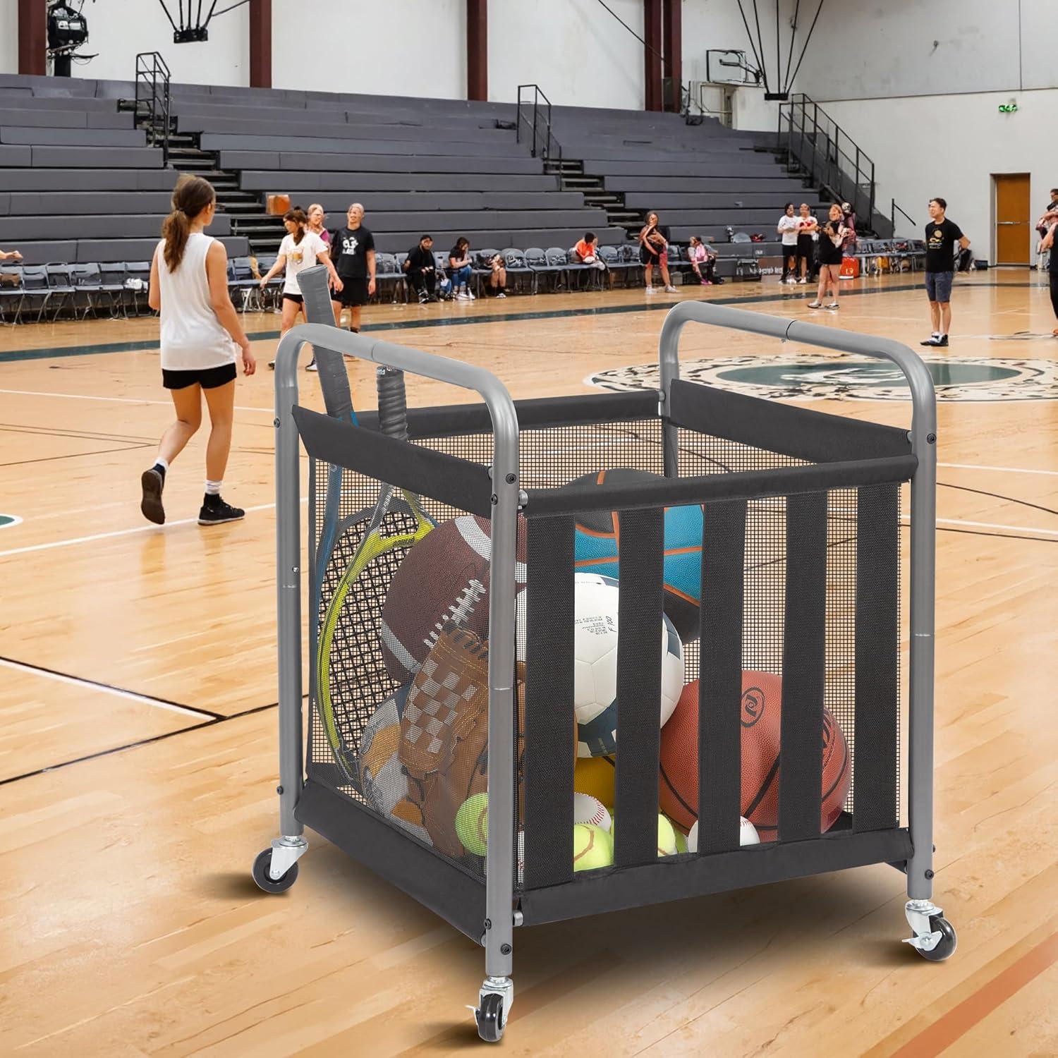 Carro Rodante Organizador de Pelotas STORAGE MANIAC 53x53x70cm