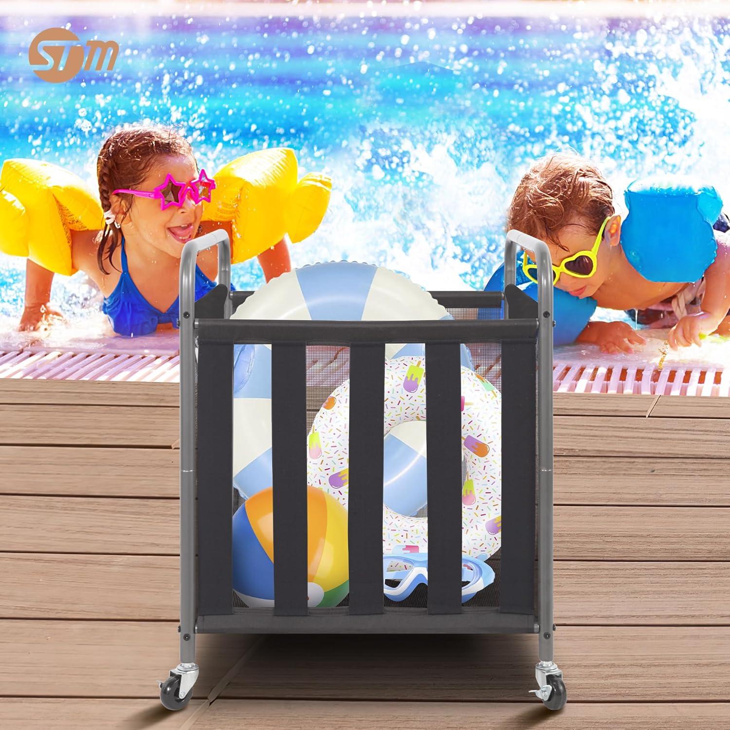 Carro Rodante Organizador de Pelotas STORAGE MANIAC 53x53x70cm