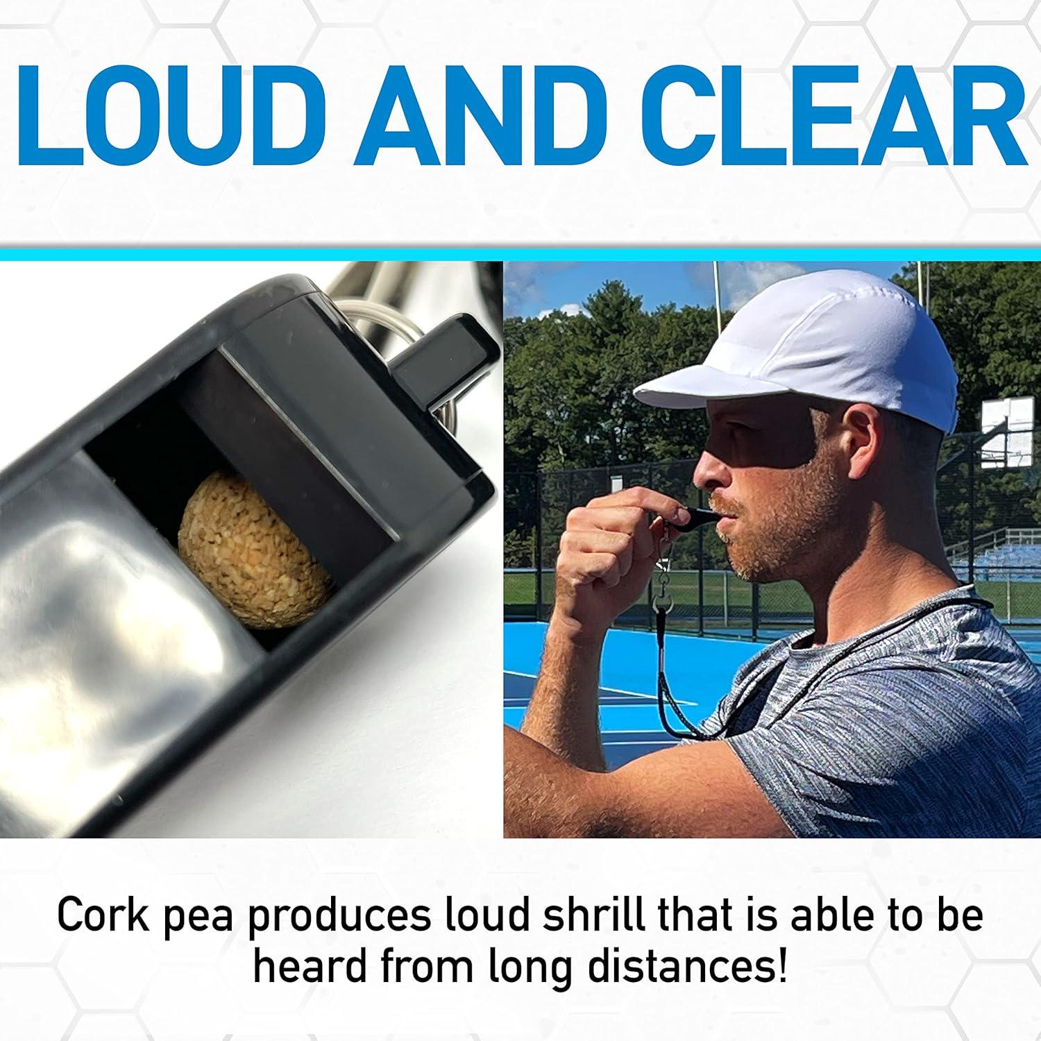 Silbato de Plástico Franklin Sports con Cordón Giratorio