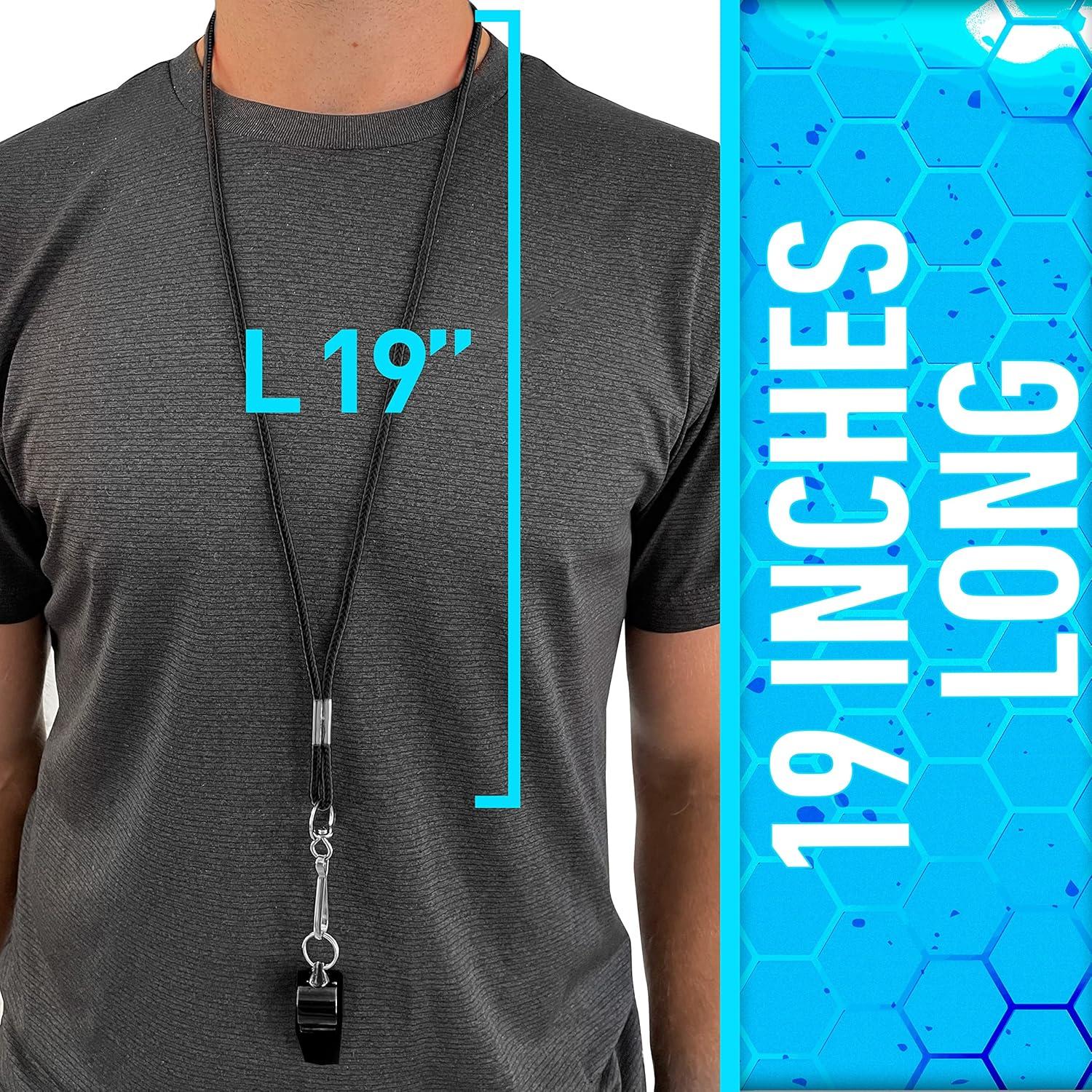 Silbato de Plástico Franklin Sports con Cordón Giratorio