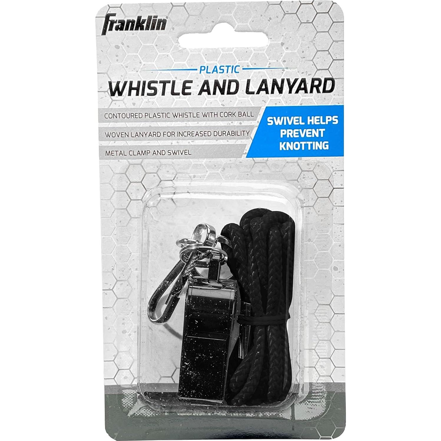 Silbato de Plástico Franklin Sports con Cordón Giratorio