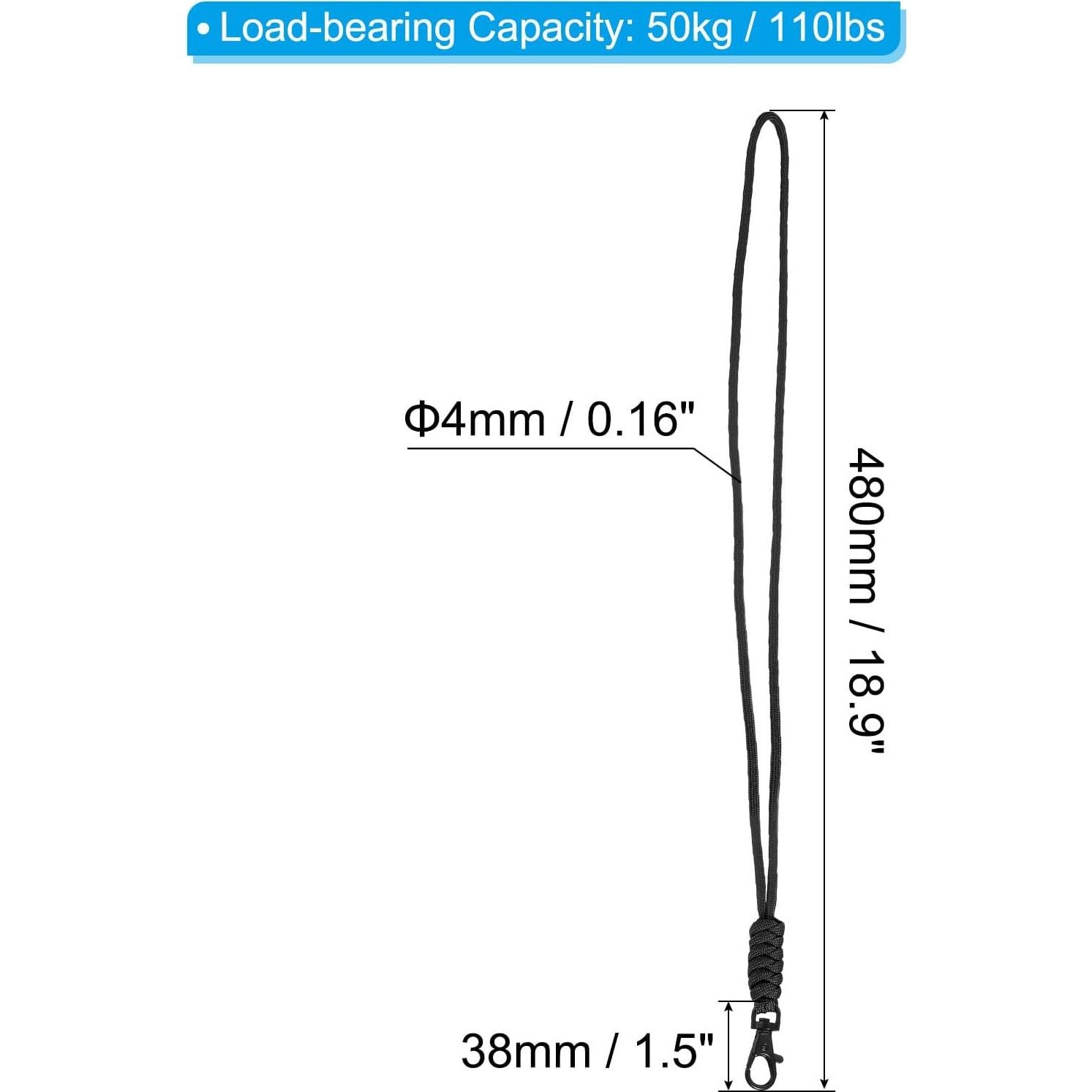Cinta para Insignias PATIKIL Negra con Gancho de Langosta
